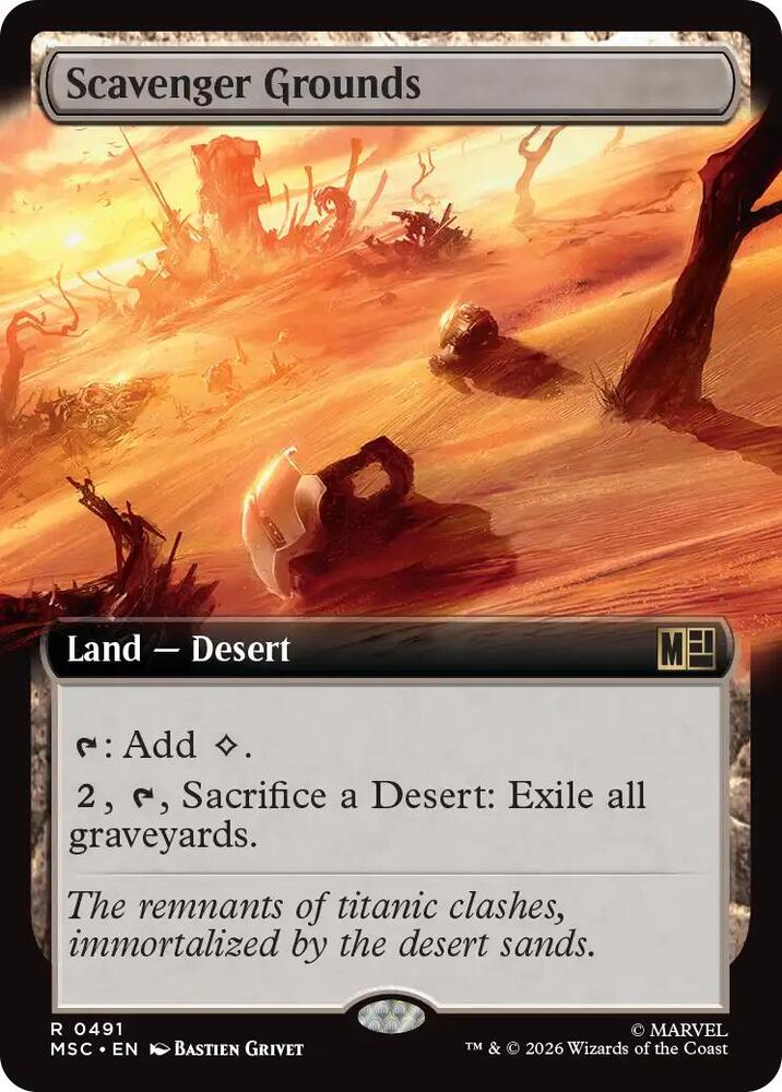 Scavenger Grounds Extended Art 491 (Commander: Marvel Super Heroes)  - Extended Art | Good Games Adelaide SA