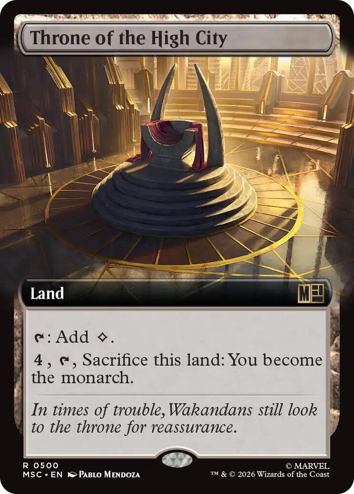 Throne of the High City 500 (Commander: Marvel Super Heroes)  - Extended Art | Good Games Adelaide SA