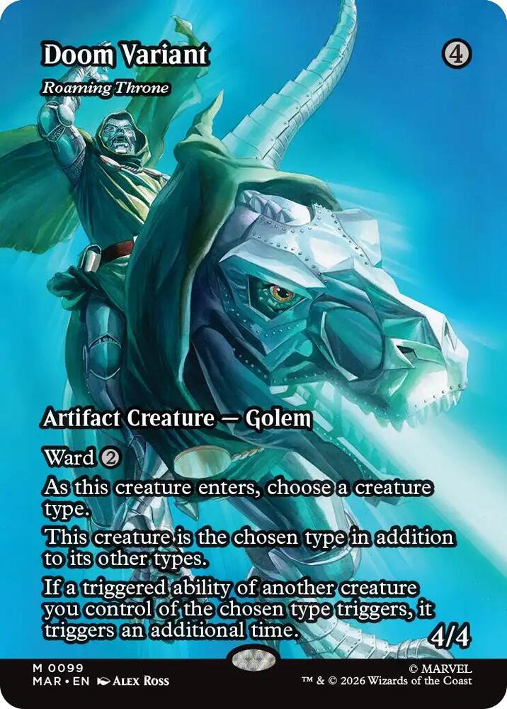Doom Variant Roaming Throne Borderless 99 (Marvel Universe Eternal-Legal)  | Good Games Adelaide SA