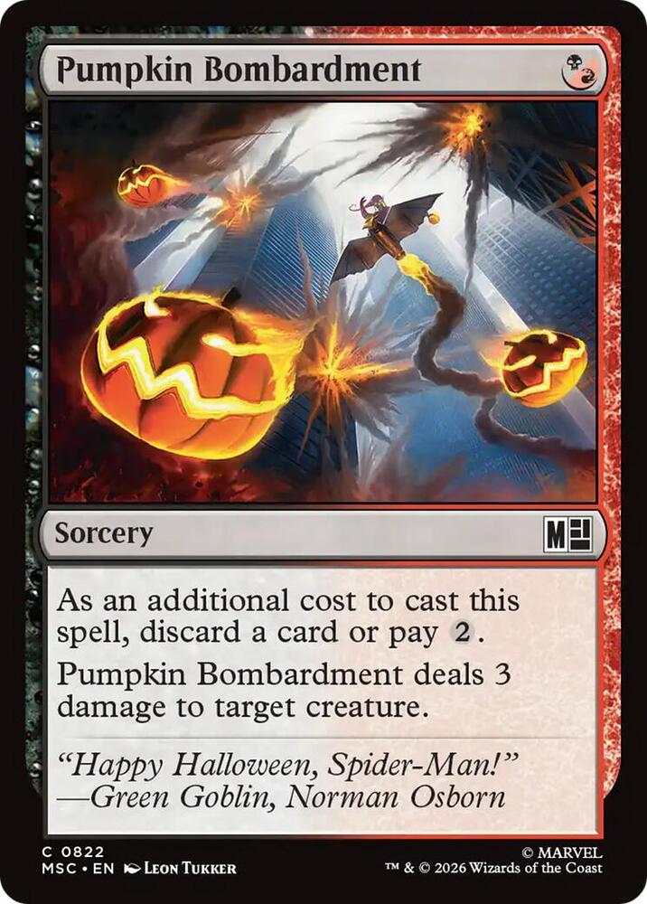 Pumpkin Bombardment 822 (Commander: Marvel Super Heroes)  - Foil | Good Games Adelaide SA