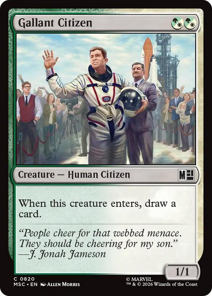 Gallant Citizen 820 (Commander: Marvel Super Heroes)  - Foil | Good Games Adelaide SA