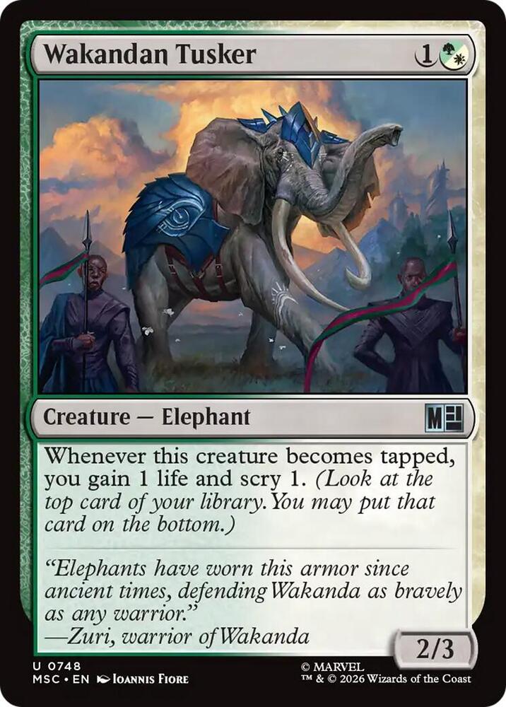 Wakandan Tusker 748 (Commander: Marvel Super Heroes)  - Foil | Good Games Adelaide SA