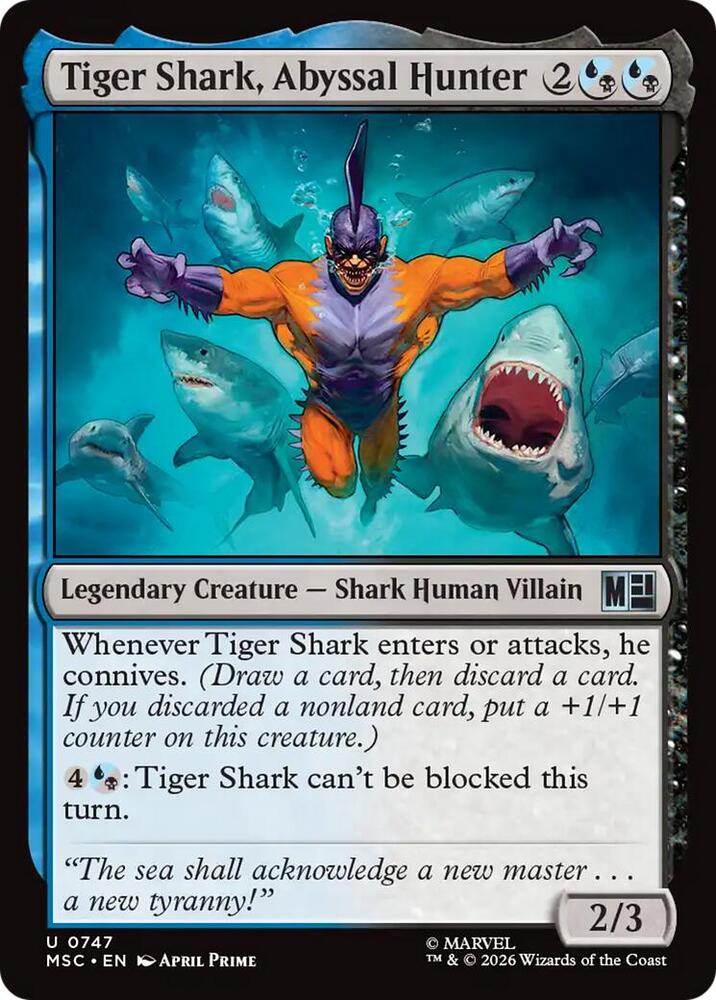 Tiger Shark, Abyssal Hunter 747 (Commander: Marvel Super Heroes)  | Good Games Adelaide SA