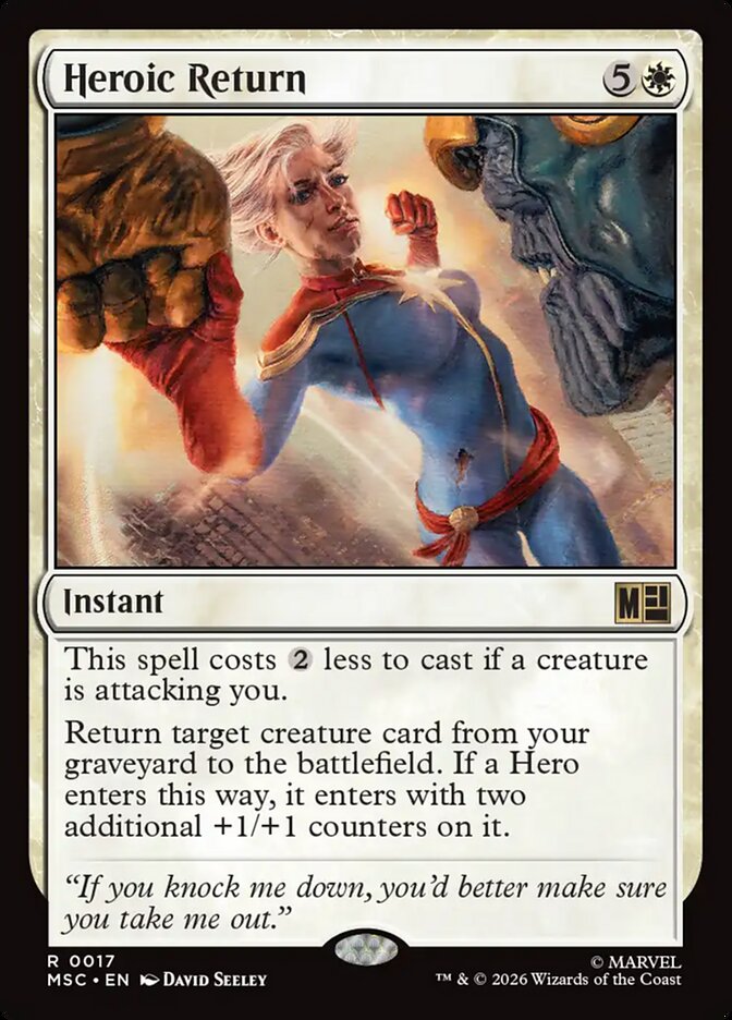 Heroic Return 17 (Commander: Marvel Super Heroes)  | Good Games Adelaide SA