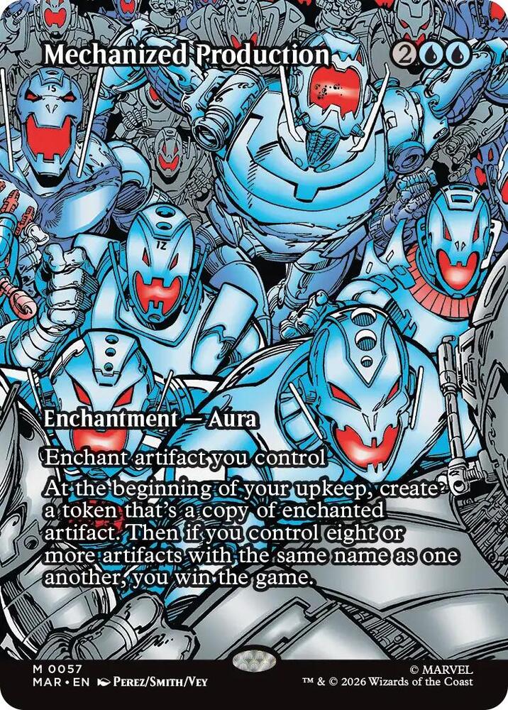 Mechanized Production 57 (Marvel Universe Eternal-Legal)  - Borderless Foil | Good Games Adelaide SA