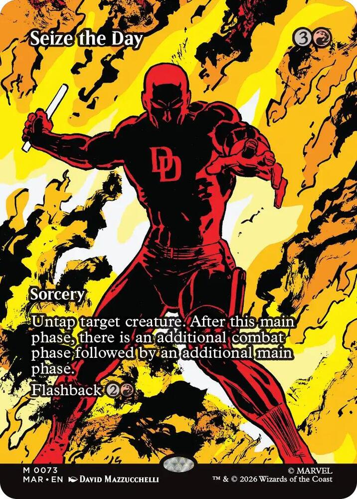 Seize the Day 73 (Marvel Universe Eternal-Legal)  - Borderless Foil | Good Games Adelaide SA