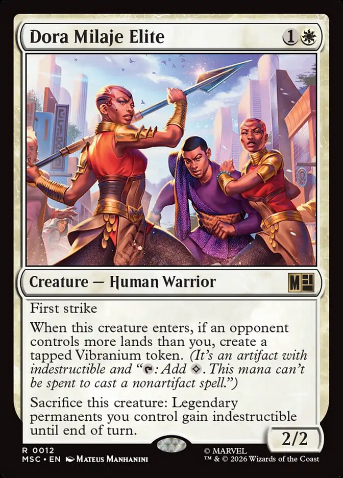Dora Milaje Elite 12 (Commander: Marvel Super Heroes)  | Good Games Adelaide SA
