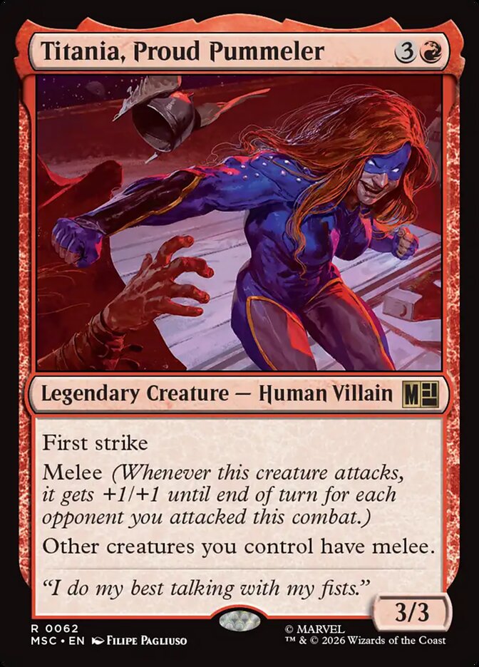 Titania, Proud Pummeler 62 (Commander: Marvel Super Heroes)  | Good Games Adelaide SA