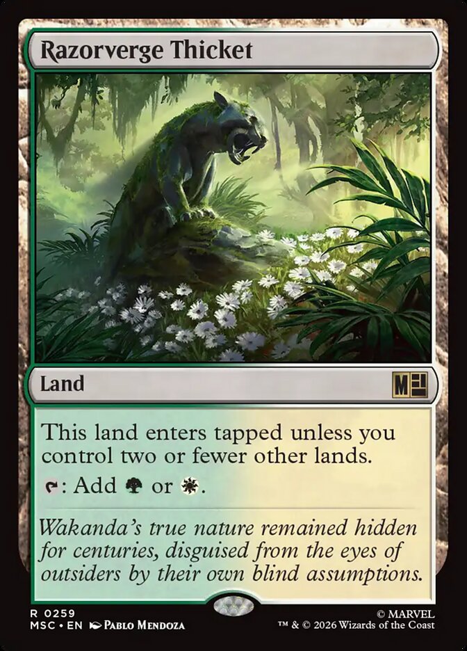 Razorverge Thicket 259 (Commander: Marvel Super Heroes)  | Good Games Adelaide SA