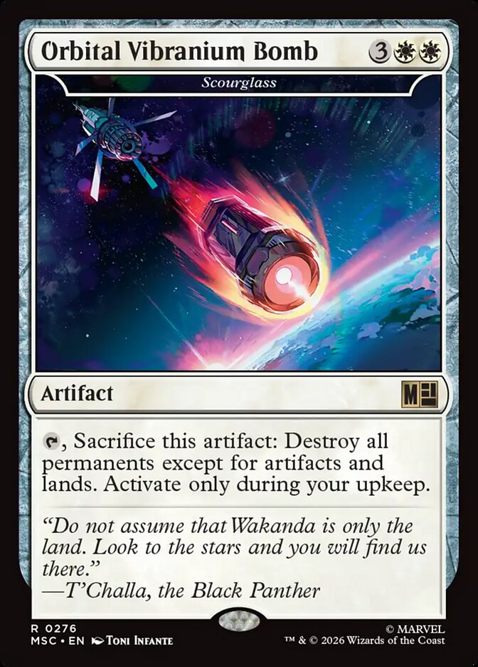 Orbital Vibranium Bomb // Scourglass 276 (Commander: Marvel Super Heroes)  | Good Games Adelaide SA
