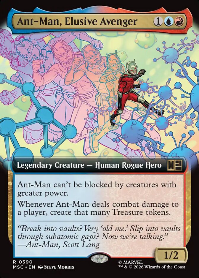 Ant Man Elusive Avenger Extended Art 390 (Commander: Marvel Super Heroes)  - Extended Art | Good Games Adelaide SA