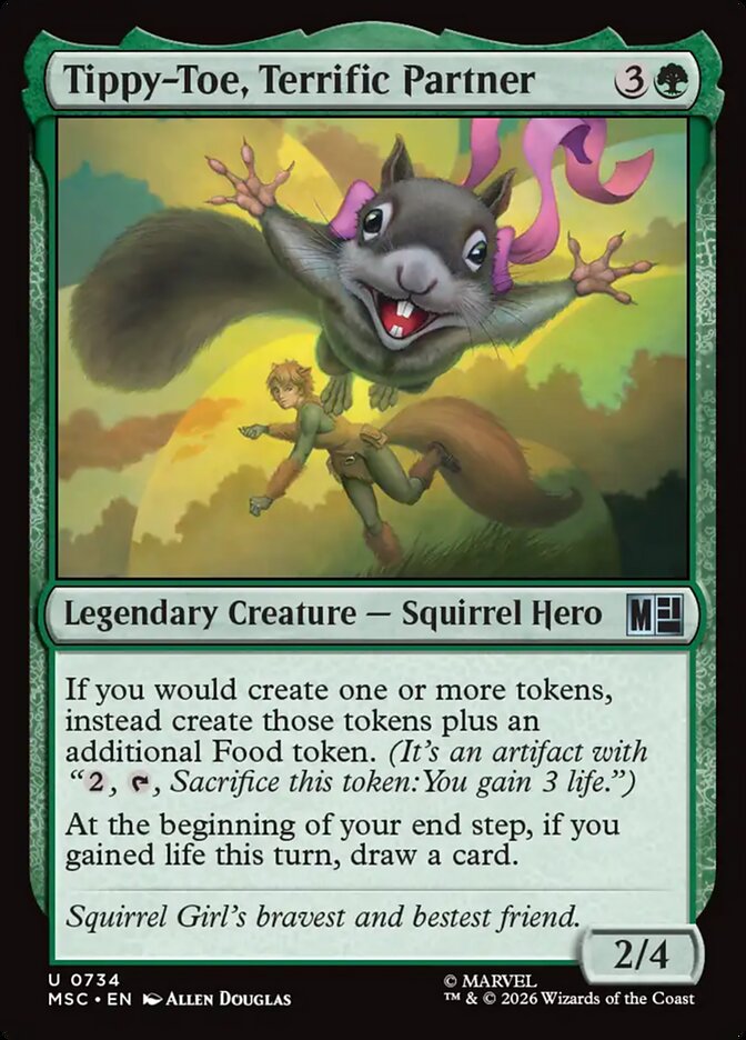 Tippy-Toe, Terrific Partner 734 (Commander: Marvel Super Heroes)  - Foil | Good Games Adelaide SA