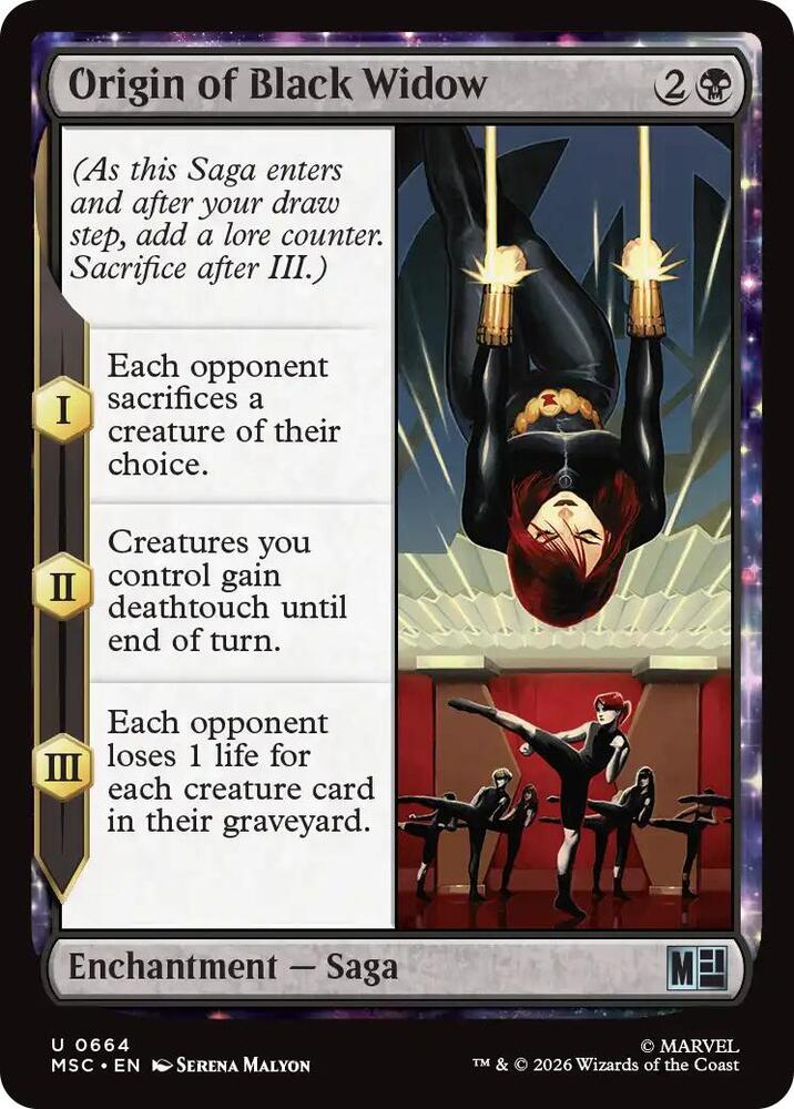 Origin of Black Widow 664 (Commander: Marvel Super Heroes)  | Good Games Adelaide SA
