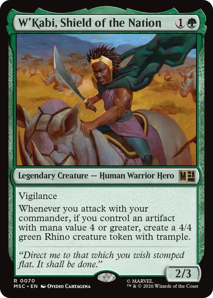 WKabi Shield of the Nation 70 (Commander: Marvel Super Heroes)  | Good Games Adelaide SA
