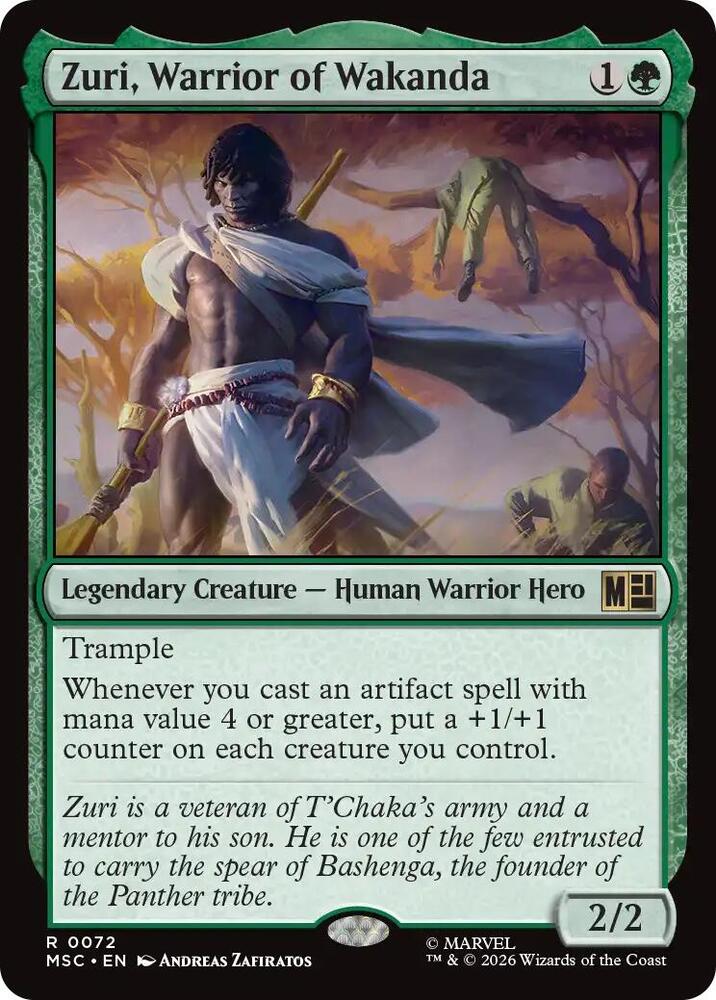 Zuri Warrior of Wakanda 72 (Commander: Marvel Super Heroes)  | Good Games Adelaide SA