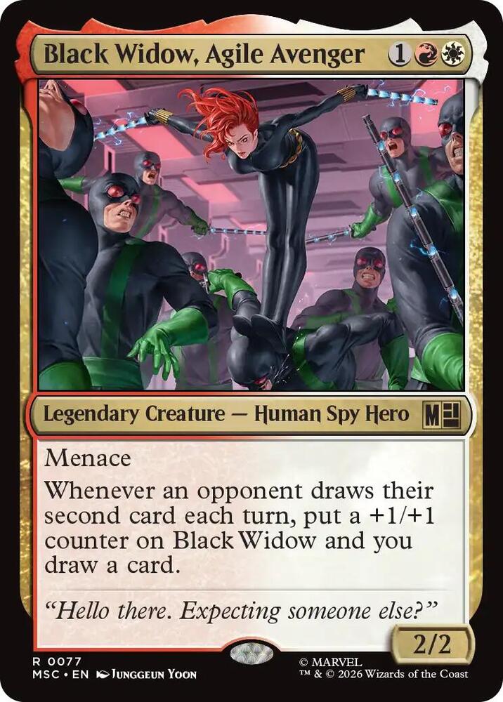 Black Widow Agile Avenger 77 (Commander: Marvel Super Heroes)  | Good Games Adelaide SA
