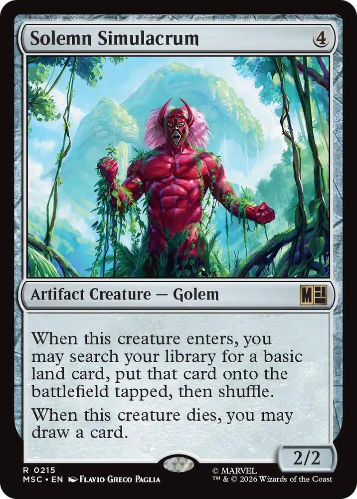 Solemn Simulacrum 215 (Commander: Marvel Super Heroes)  | Good Games Adelaide SA