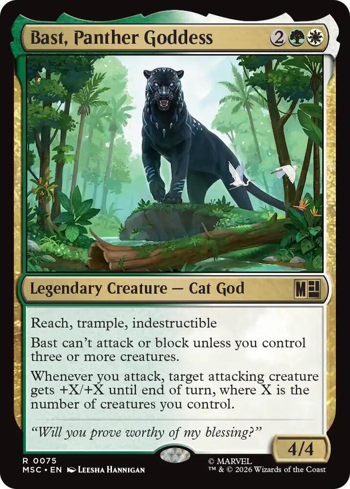 Bast Panther Goddess 75 (Commander: Marvel Super Heroes)  | Good Games Adelaide SA