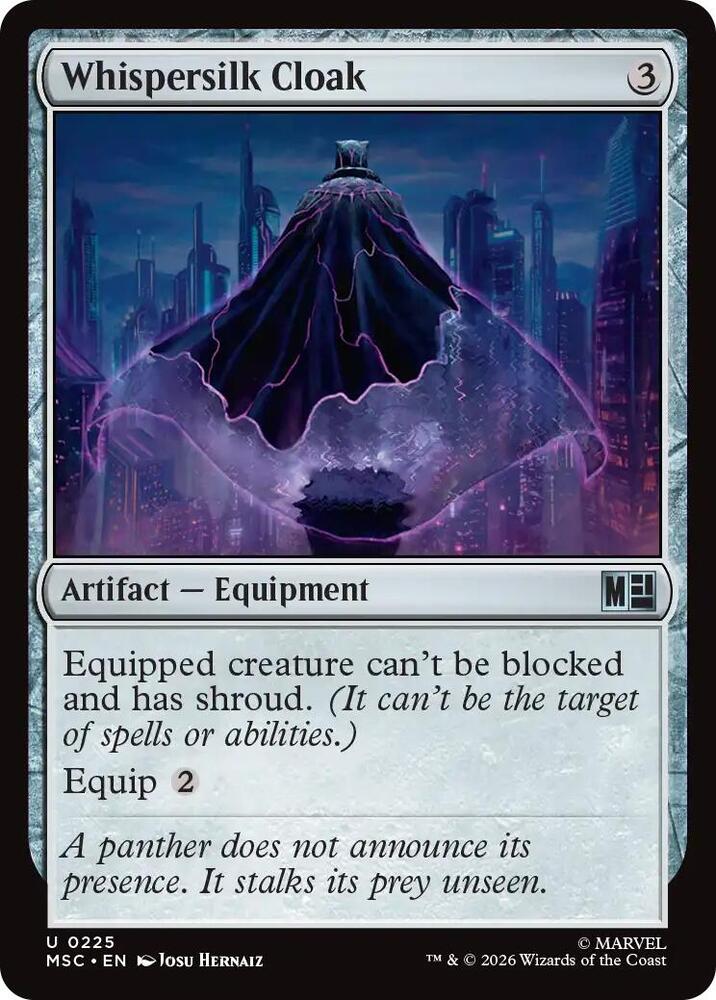 Whispersilk Cloak 225 (Commander: Marvel Super Heroes)  | Good Games Adelaide SA