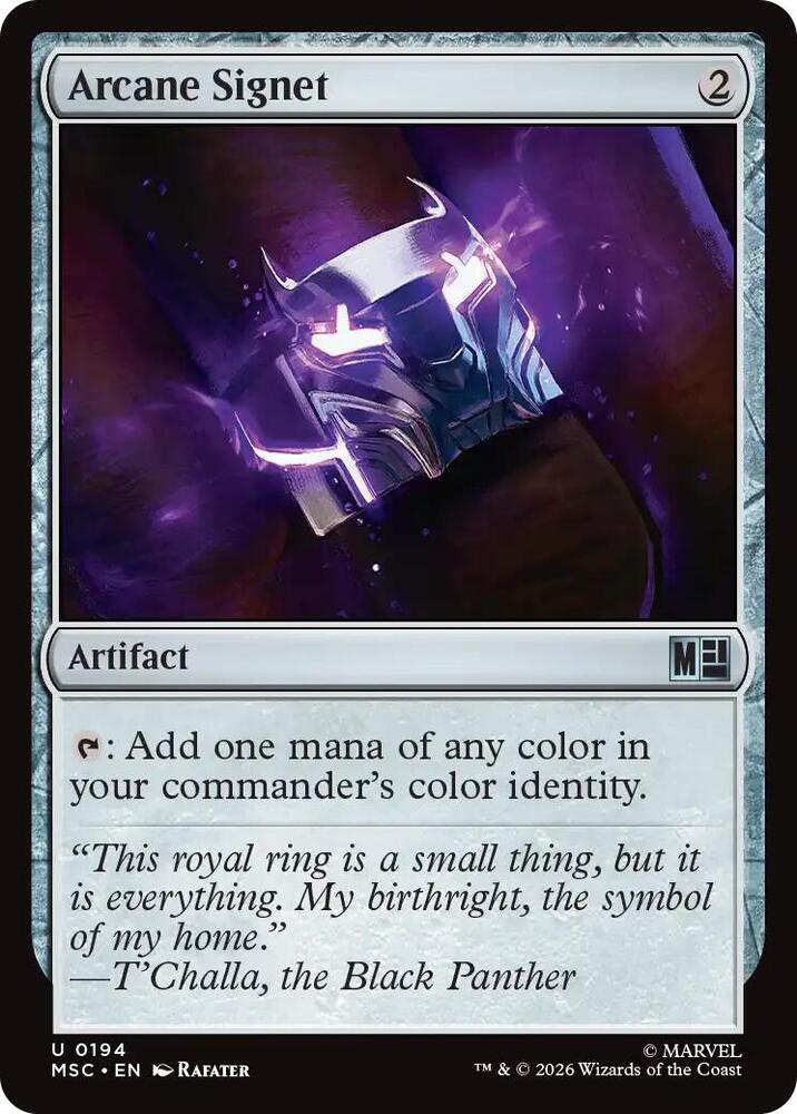 Arcane Signet 194 (Commander: Marvel Super Heroes)  | Good Games Adelaide SA