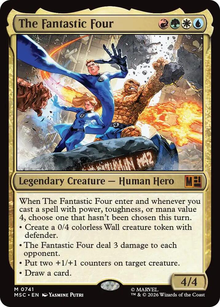 The Fantastic Four 741 (Commander: Marvel Super Heroes)  - Foil | Good Games Adelaide SA