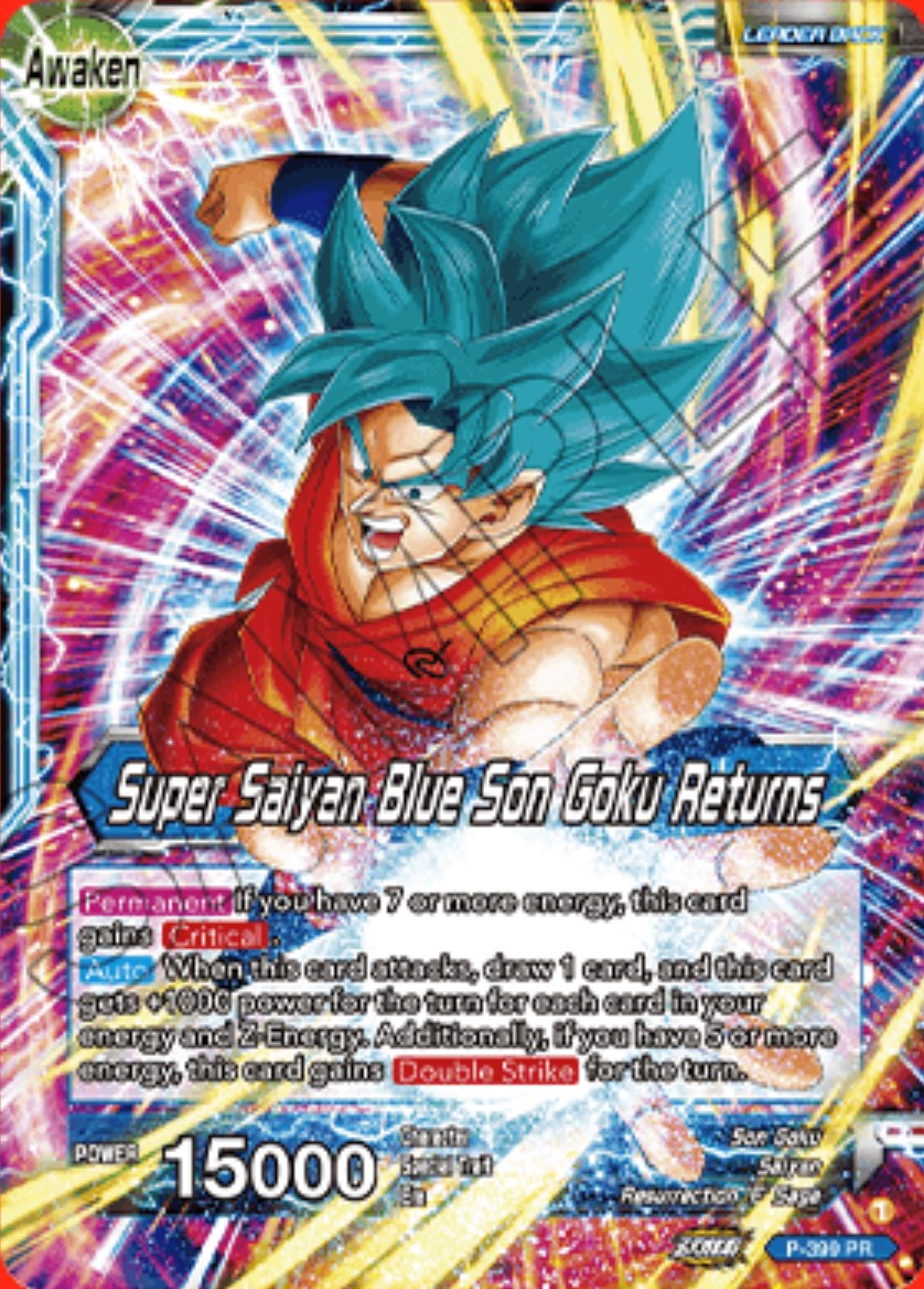 Son Goku // Super Saiyan Blue Son Goku Returns (P-399) [Promotion Cards] | Good Games Adelaide SA