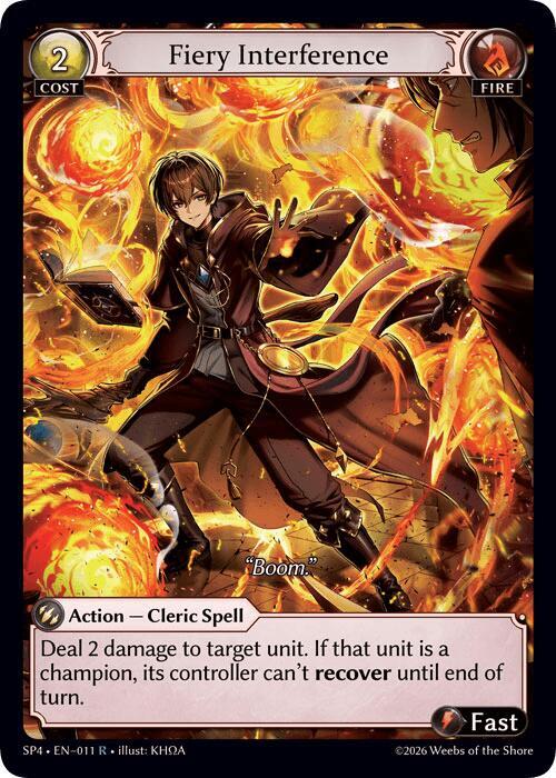 Fiery Interference 011 (Supporter Pack 4)  | Good Games Adelaide SA