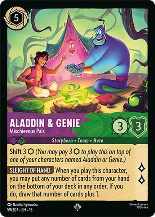 Aladdin and Genie, Mischievous Pals 59/207 (Attack of the Vine!)  | Good Games Adelaide SA