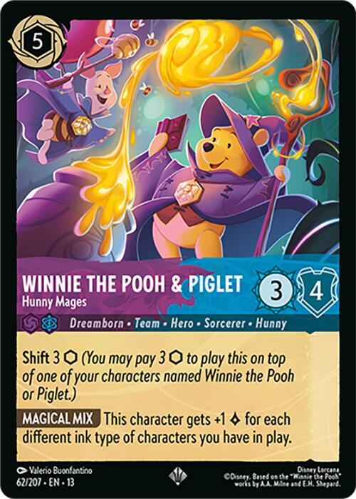 Winnie the Pooh and Piglet, Hunny Mages 62/207 (Attack of the Vine!)  - Cold Foil | Good Games Adelaide SA