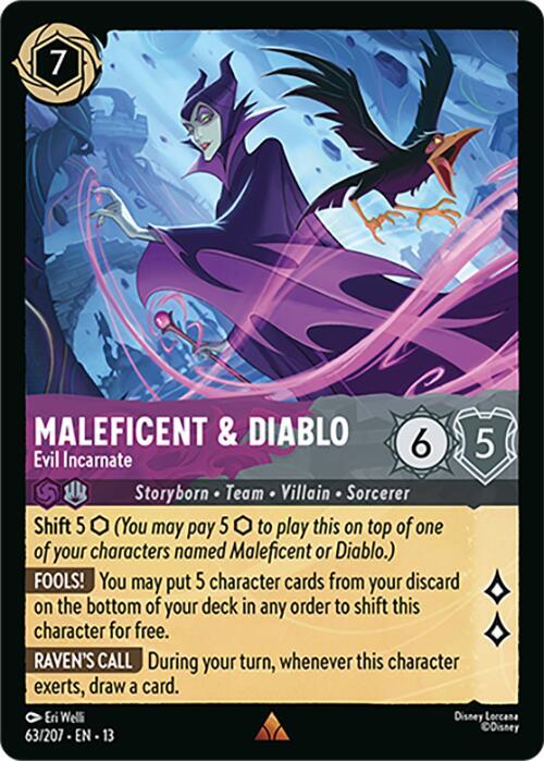 Maleficent and Diablo, Evil Incarnate 63/207 (Attack of the Vine!)  | Good Games Adelaide SA