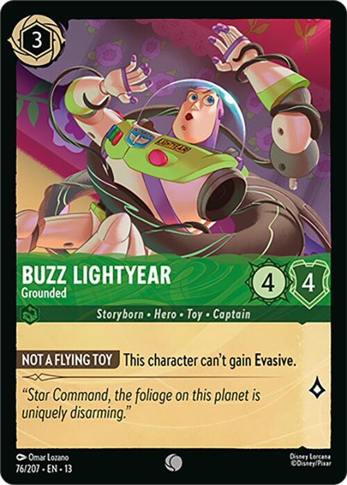 Buzz Lightyear, Grounded 76/207 (Attack of the Vine!)  - Cold Foil | Good Games Adelaide SA