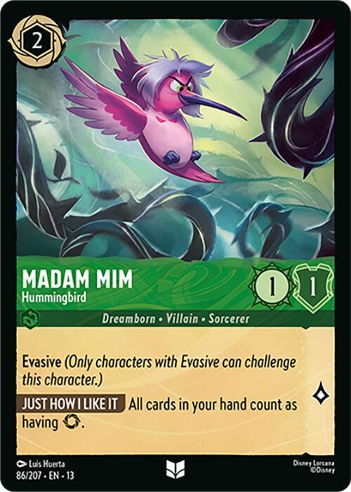 Madam Mim, Hummingbird 86/207 (Attack of the Vine!)  - Cold Foil | Good Games Adelaide SA