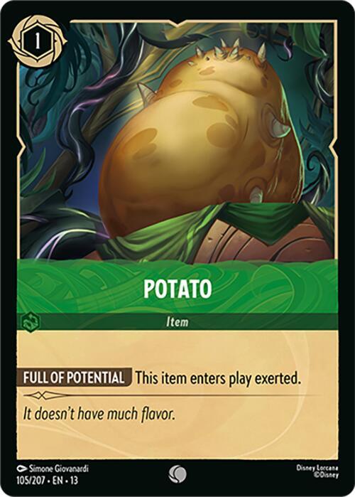 Potato 105/207 (Attack of the Vine!)  - Cold Foil | Good Games Adelaide SA