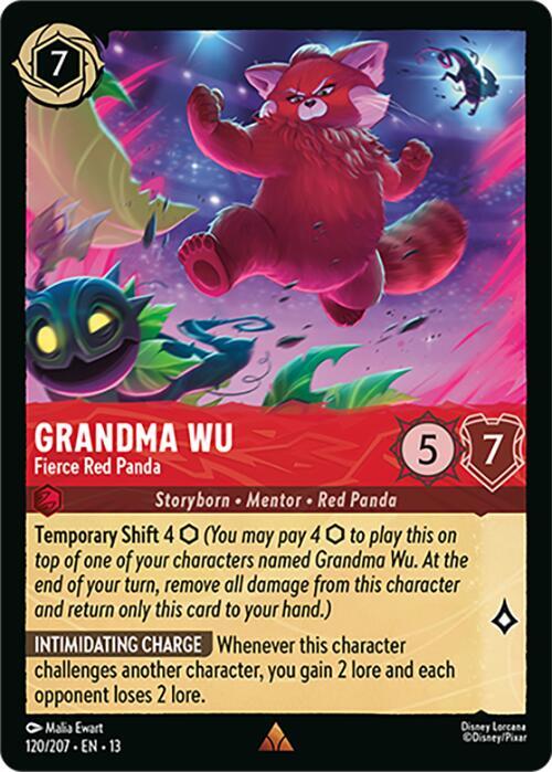 Grandma Wu, Fierce Red Panda 120/207 (Attack of the Vine!)  - Cold Foil | Good Games Adelaide SA