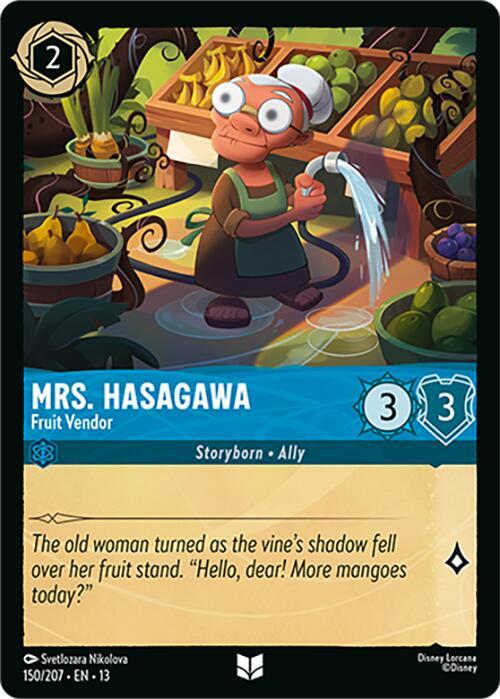 Mrs. Hasagawa, Fruit Vendor 150/207 (Attack of the Vine!)  - Cold Foil | Good Games Adelaide SA