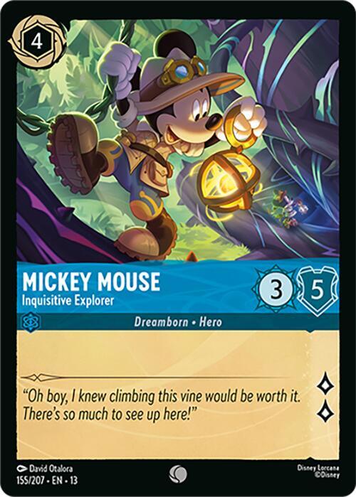Mickey Mouse, Inquisitive Explorer 155/207 (Attack of the Vine!)  - Cold Foil | Good Games Adelaide SA