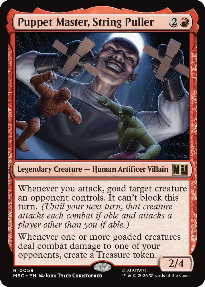 Puppet Master String Puller Surge Foil 59 (Commander: Marvel Super Heroes)  - Foil | Good Games Adelaide SA
