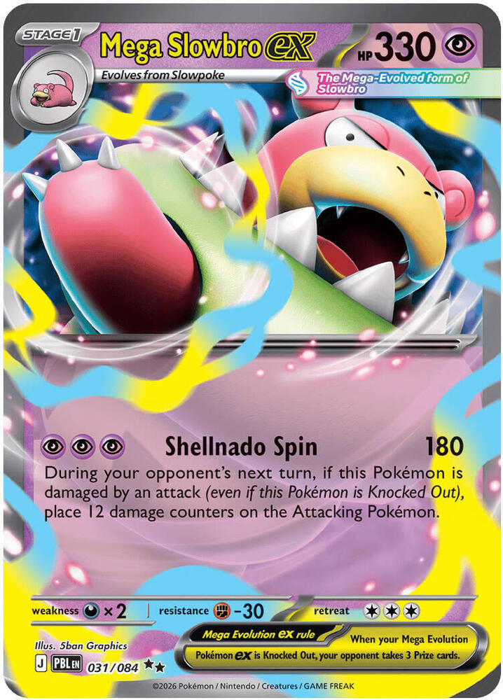 Mega Slowbro ex 031/084 (ME05: Pitch Black)  - Holofoil | Good Games Adelaide SA
