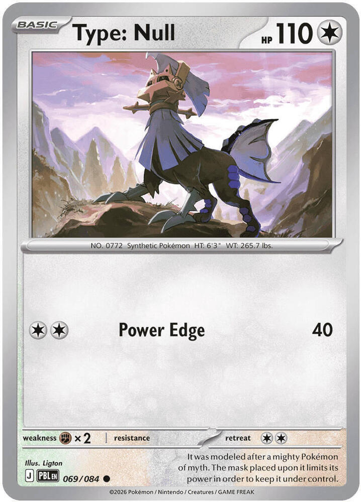 Type Null 069/084 (ME05: Pitch Black)  - Reverse Holofoil | Good Games Adelaide SA