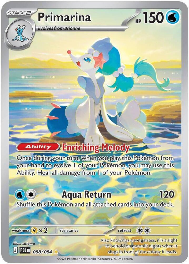 Primarina 088/084 (ME05: Pitch Black)  - Holofoil | Good Games Adelaide SA