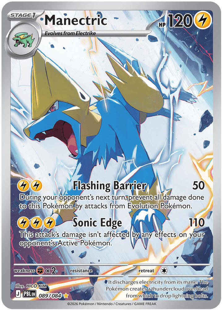 Manectric 089/084 (ME05: Pitch Black)  - Holofoil | Good Games Adelaide SA
