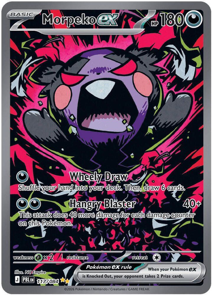 Morpeko ex 117/084 (ME05: Pitch Black)  - Holofoil | Good Games Adelaide SA