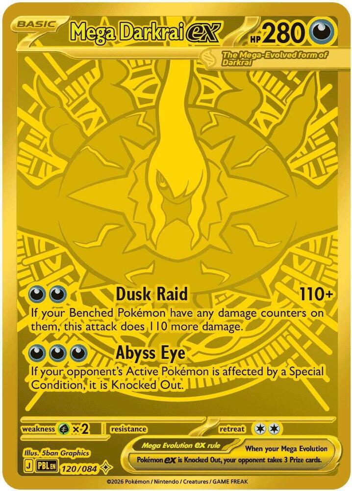 Mega Darkrai ex 120/084 (ME05: Pitch Black)  - Holofoil | Good Games Adelaide SA