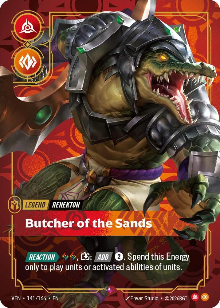 Renekton - Butcher of the Sands 141/166 (Vendetta)  - Foil | Good Games Adelaide SA