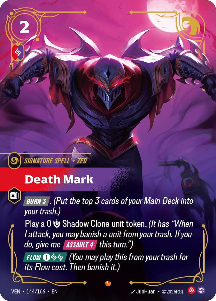 Death Mark 144/166 (Vendetta)  - Foil | Good Games Adelaide SA