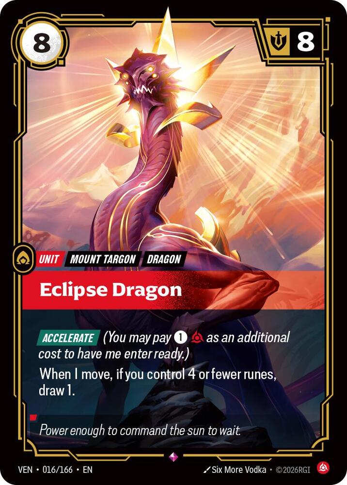 Eclipse Dragon 016/166 (Vendetta)  - Foil | Good Games Adelaide SA