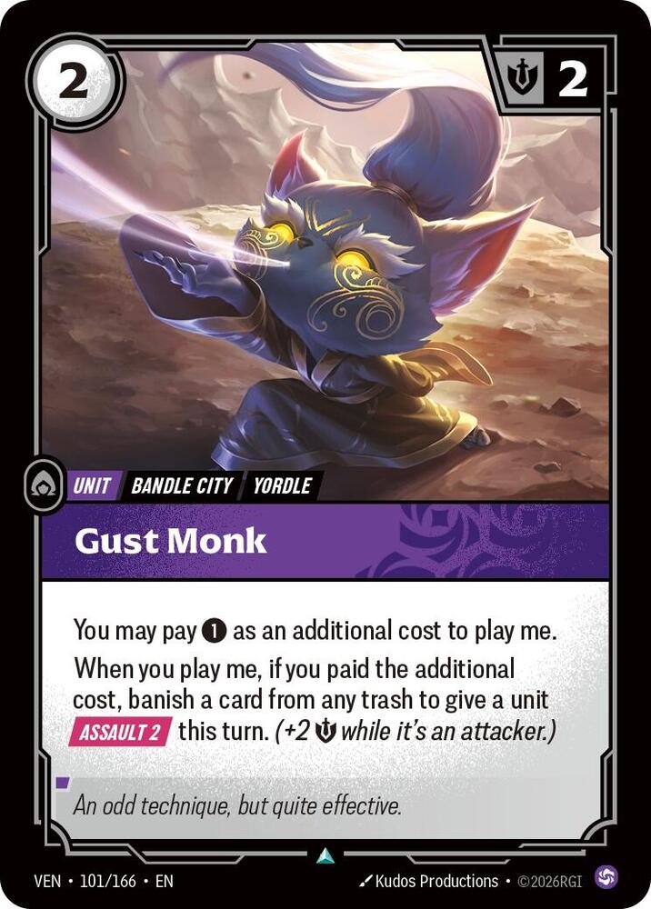 Gust Monk (Dupe) 101/166 (Vendetta)  - Foil | Good Games Adelaide SA