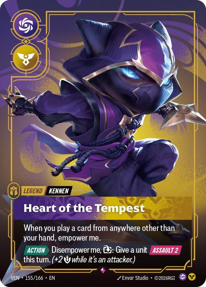 Kennen - Heart of the Tempest 155/166 (Vendetta)  - Foil | Good Games Adelaide SA