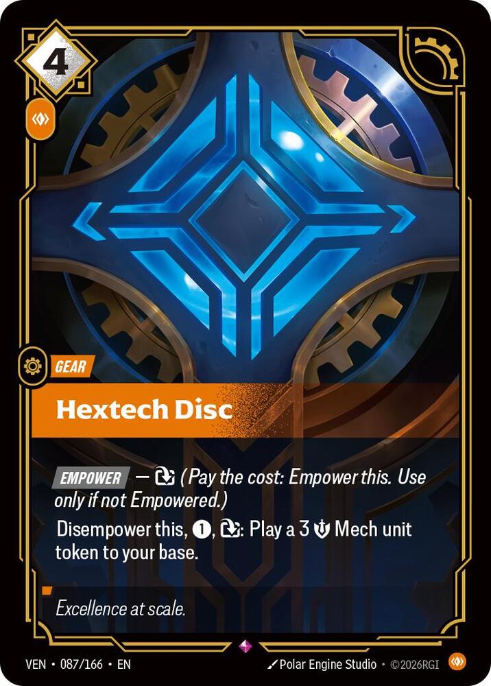 Hextech Disc 087/166 (Vendetta)  - Foil | Good Games Adelaide SA