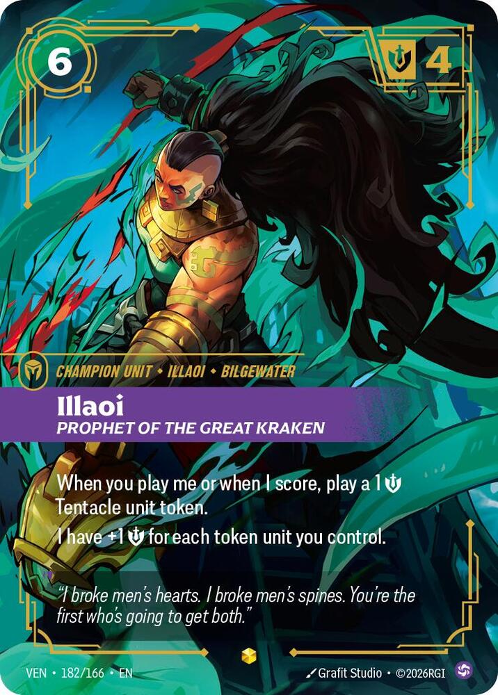 Illaoi - Prophet of the Great Kraken 182/166 (Vendetta)  - Foil | Good Games Adelaide SA